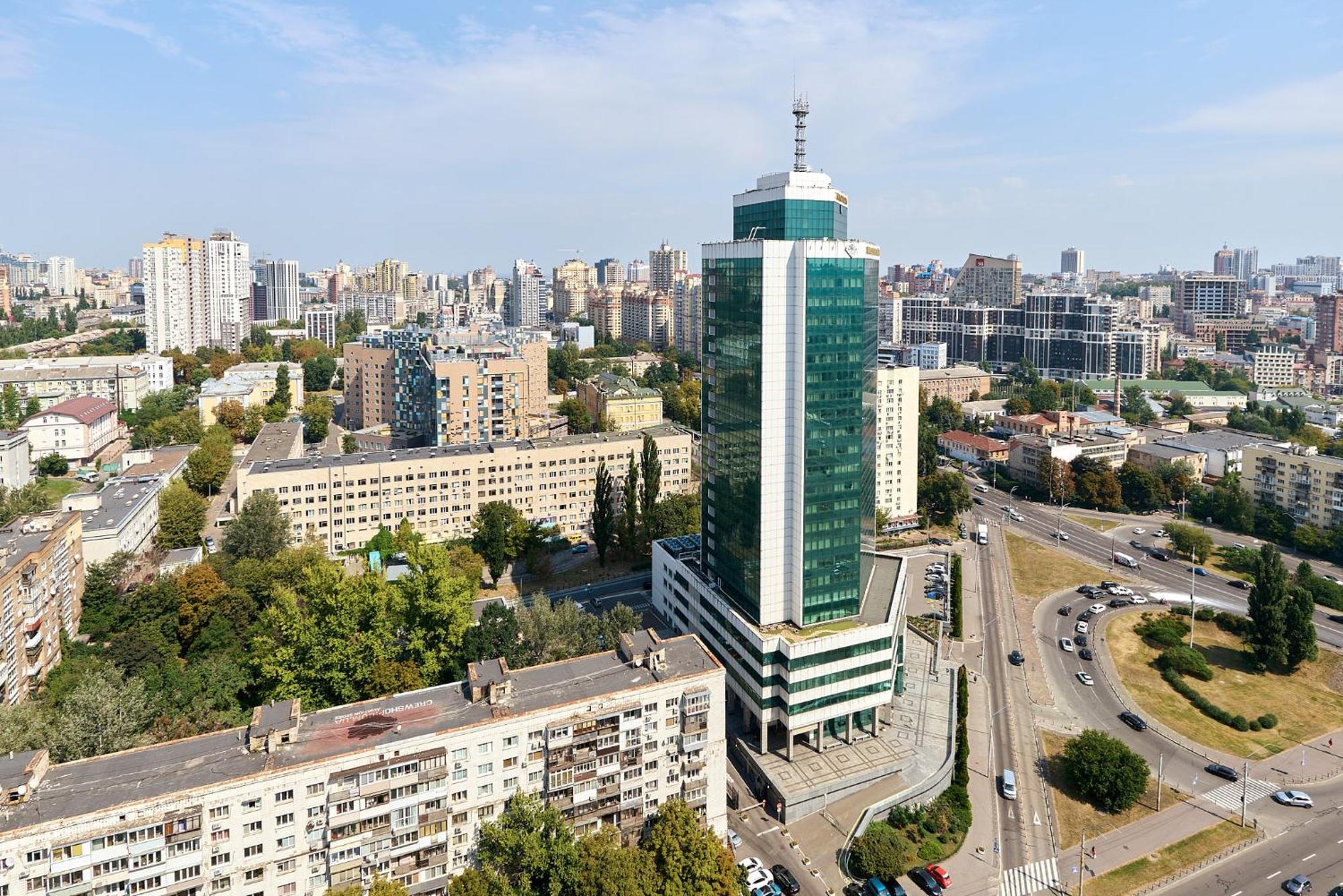 Manhattan City Apart View On The City- Parking Kiev Buitenkant foto